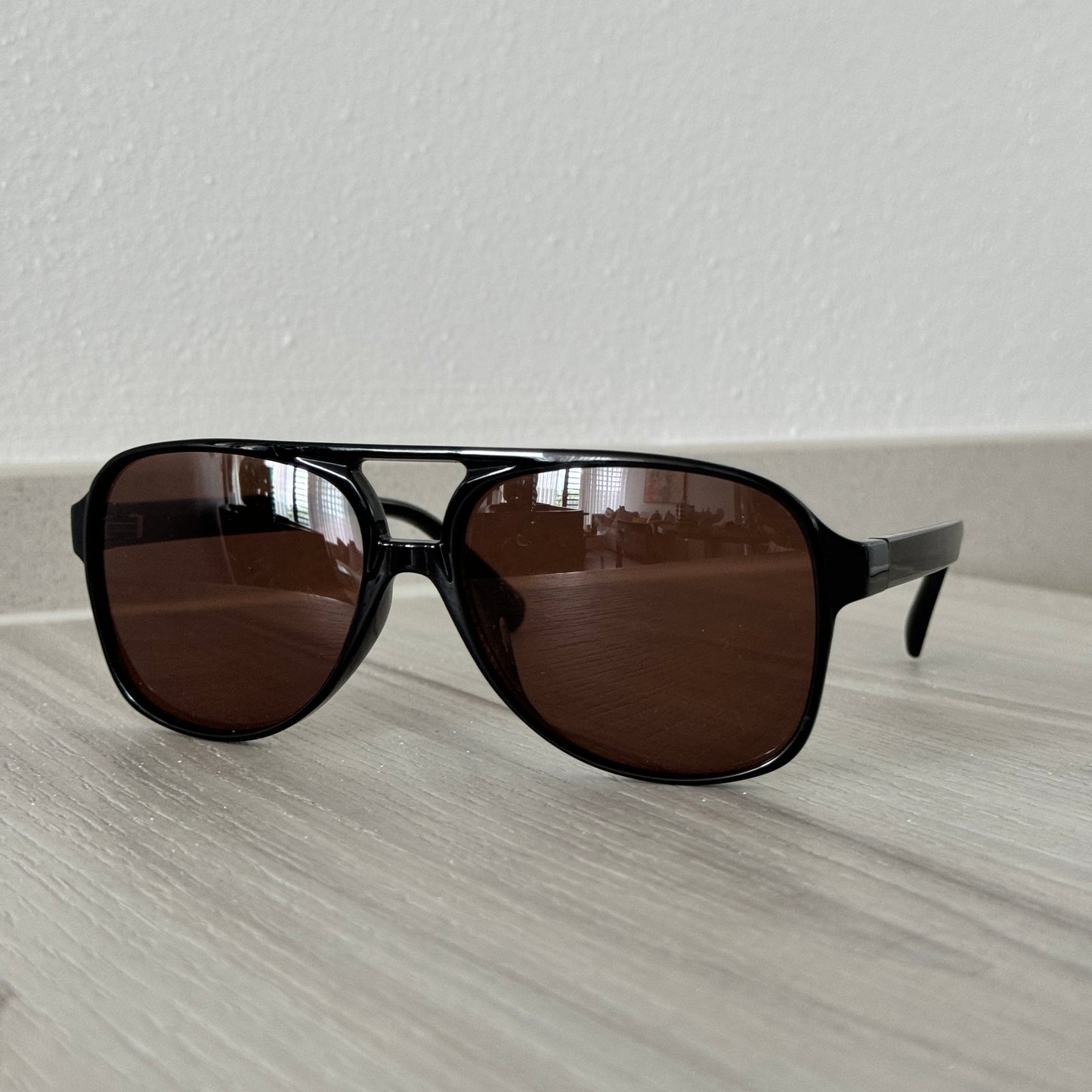 brown aviators