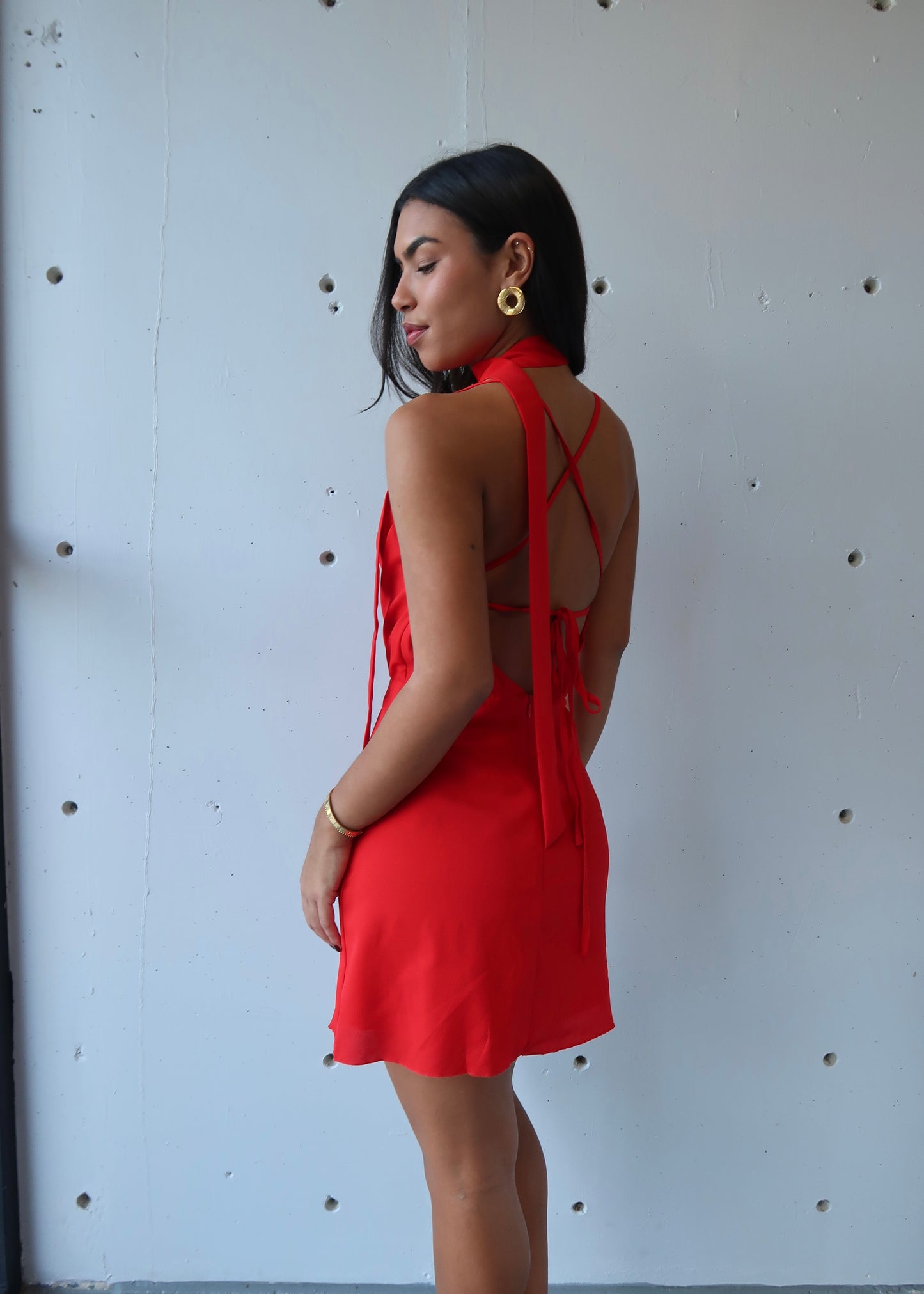 scarlet dress